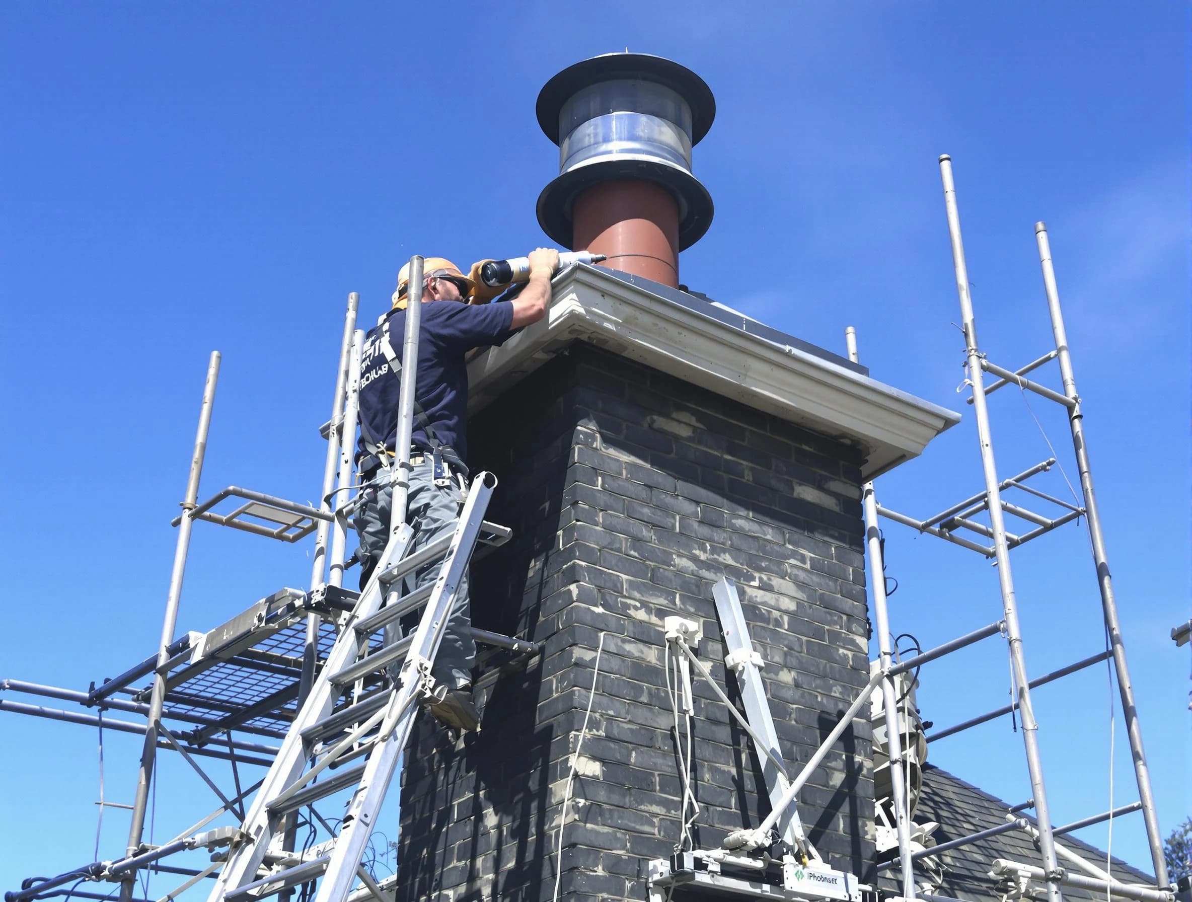 Sturdy chimney crown finished by South Plainfield Chimney Sweep in South Plainfield, NJ