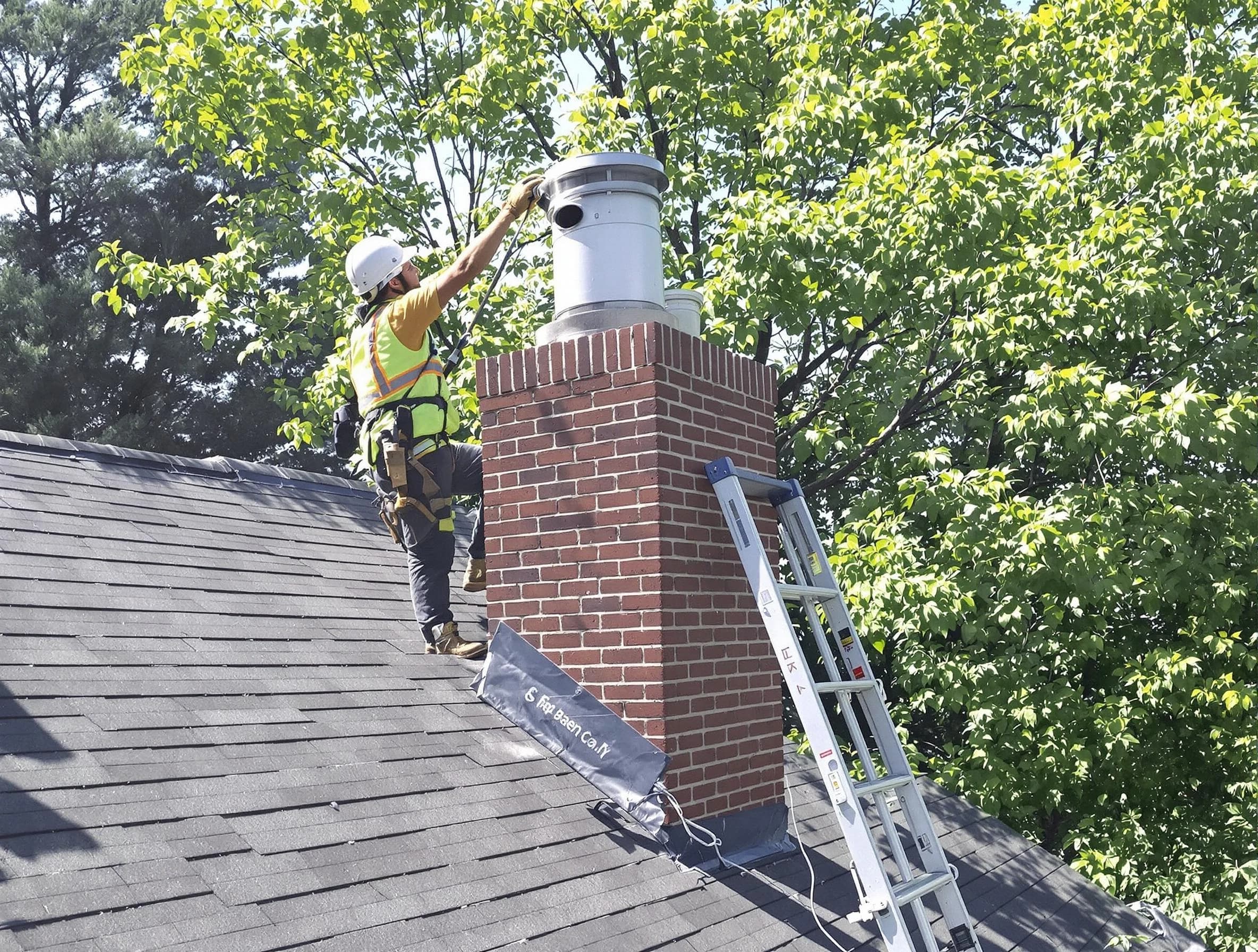 Chimney liner inspection by South Plainfield Chimney Sweep in South Plainfield, NJ