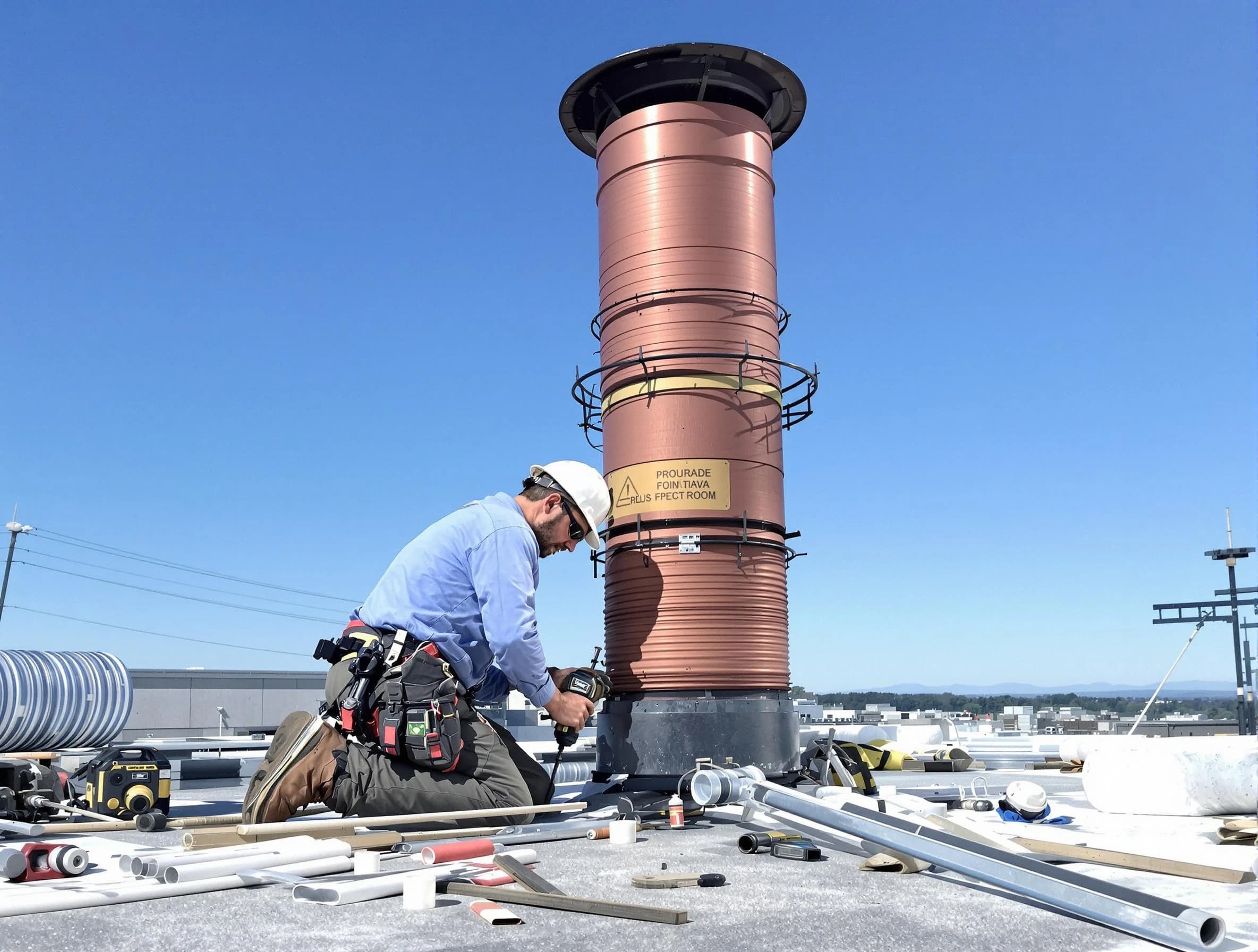 Installed chimney liner by South Plainfield Chimney Sweep in South Plainfield, NJ