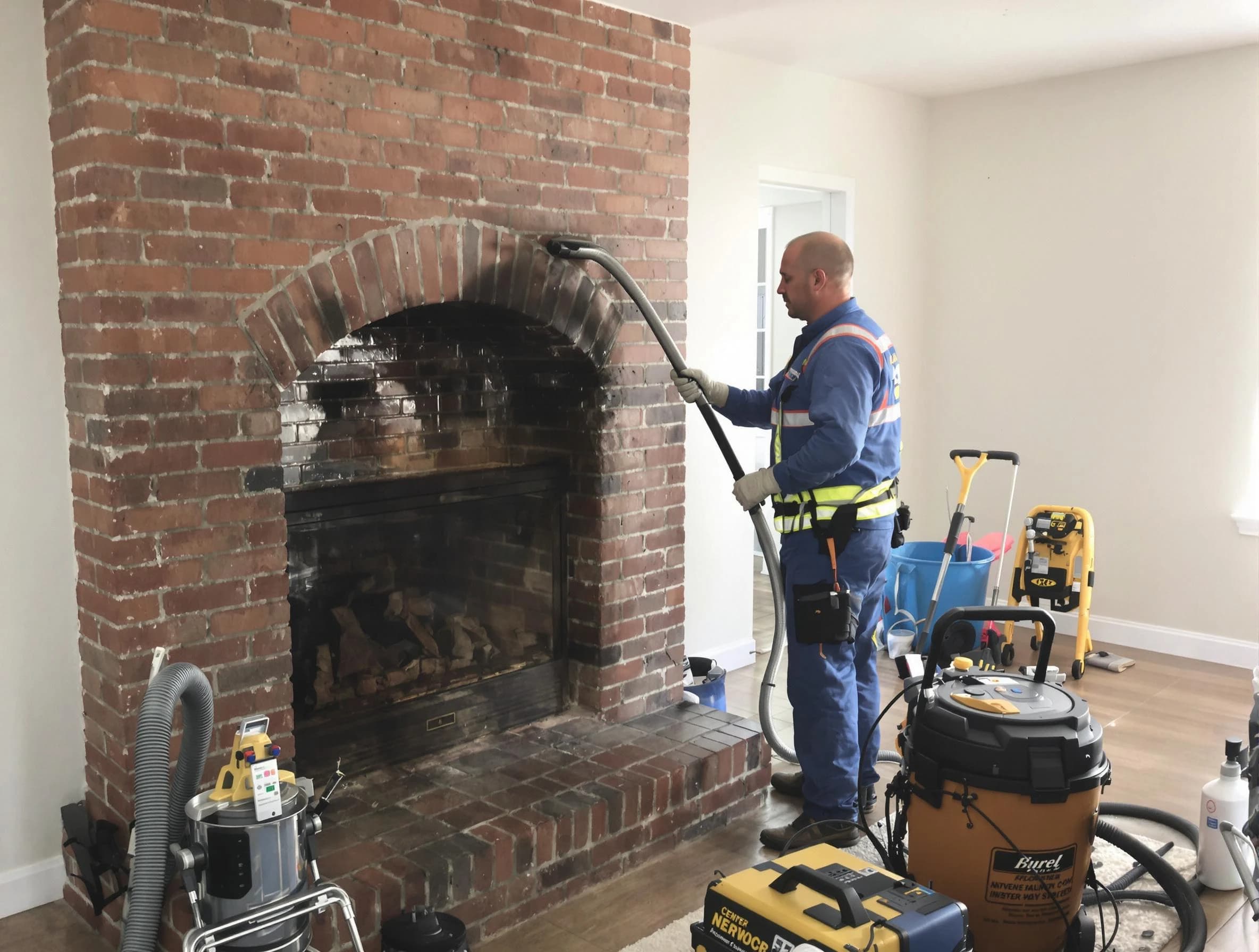 South Plainfield Chimney Sweep expert performing detailed chimney sweep in South Plainfield, NJ