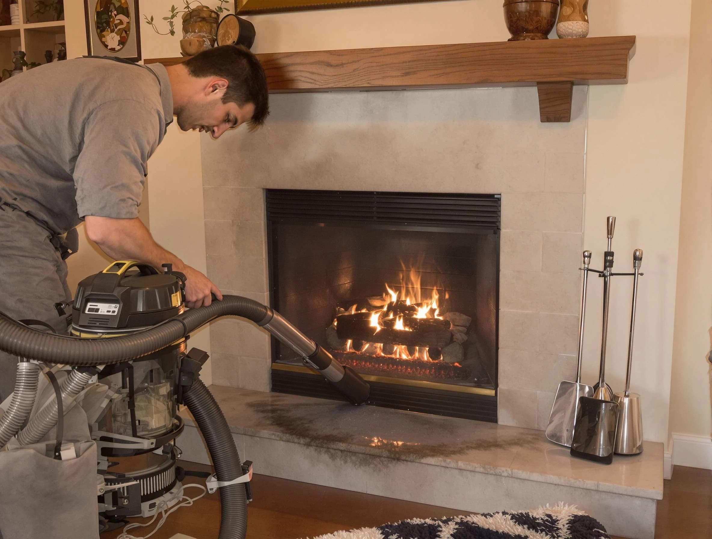 Routine fireplace upkeep by South Plainfield Chimney Sweep in South Plainfield, NJ