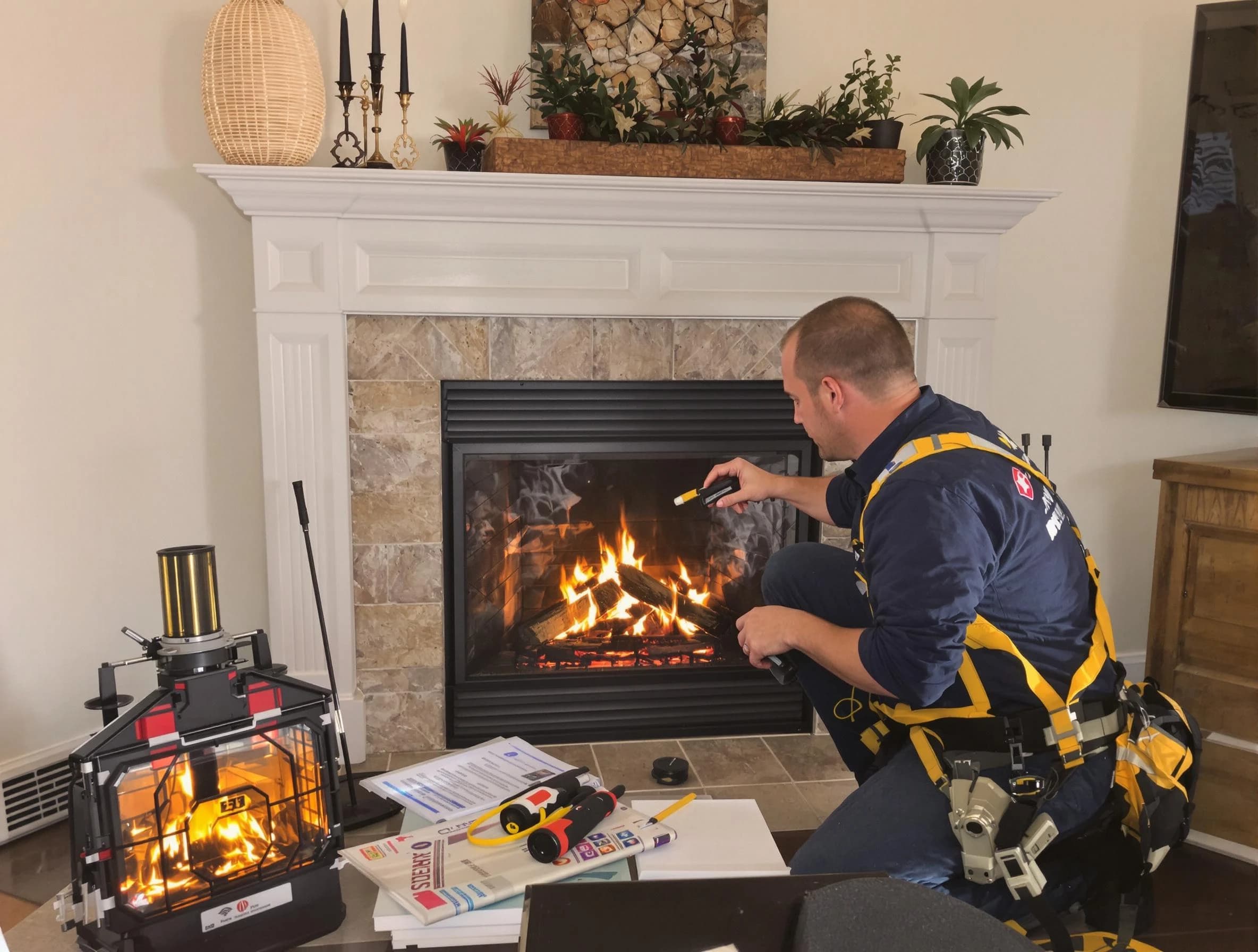 Safety-focused fireplace inspection by South Plainfield Chimney Sweep in South Plainfield, NJ